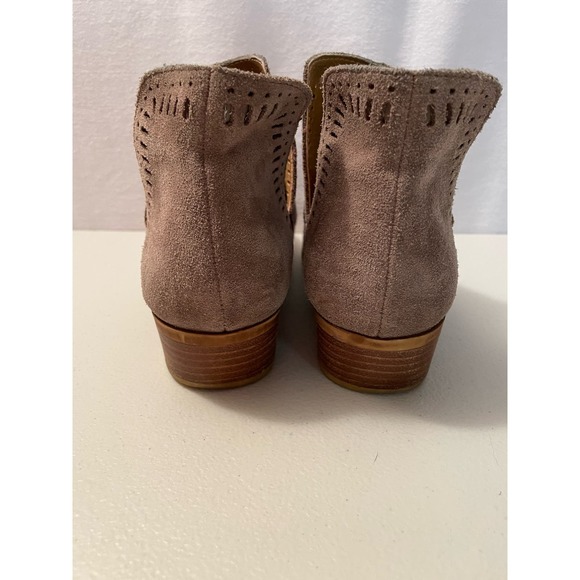 Lucky Brand Leather Suede Beige size 8 M Ankle women’s‎ boots - Picture 4 of 11